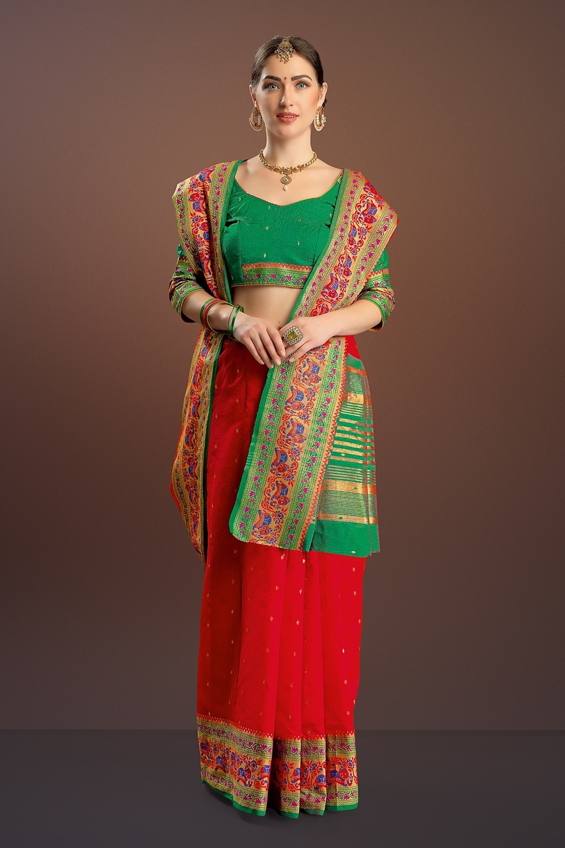 Yellow Paithani Saree
