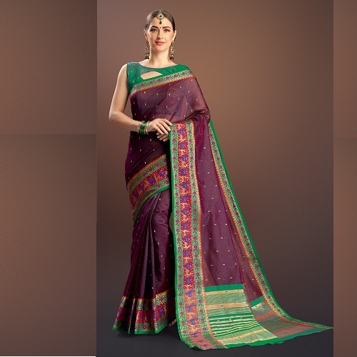 Yellow Paithani Saree