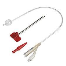 Suprapubic Catheter - 100% Silicone, 16-20 Fg Sizes | Sterile, Self-retaining Balloon, Radio-opaque For X-ray Visualization