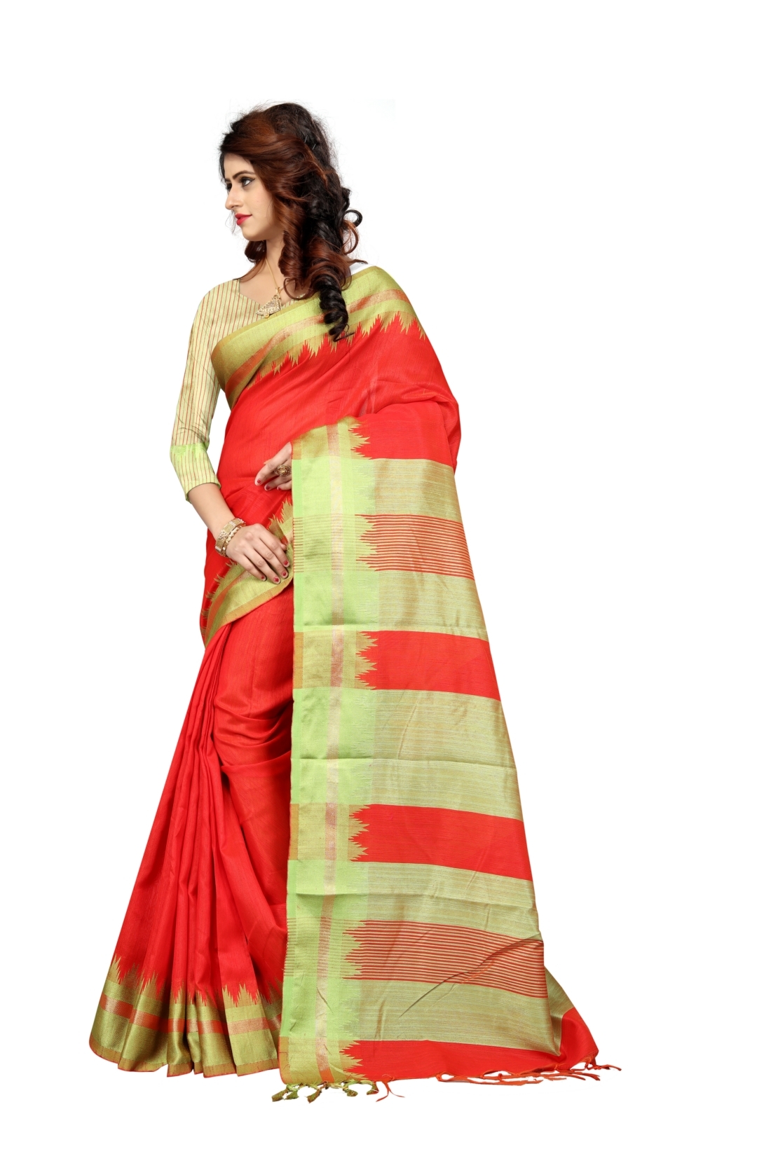 Yellow Casual Saree