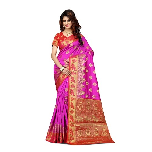 Green Banarasi Silk Saree
