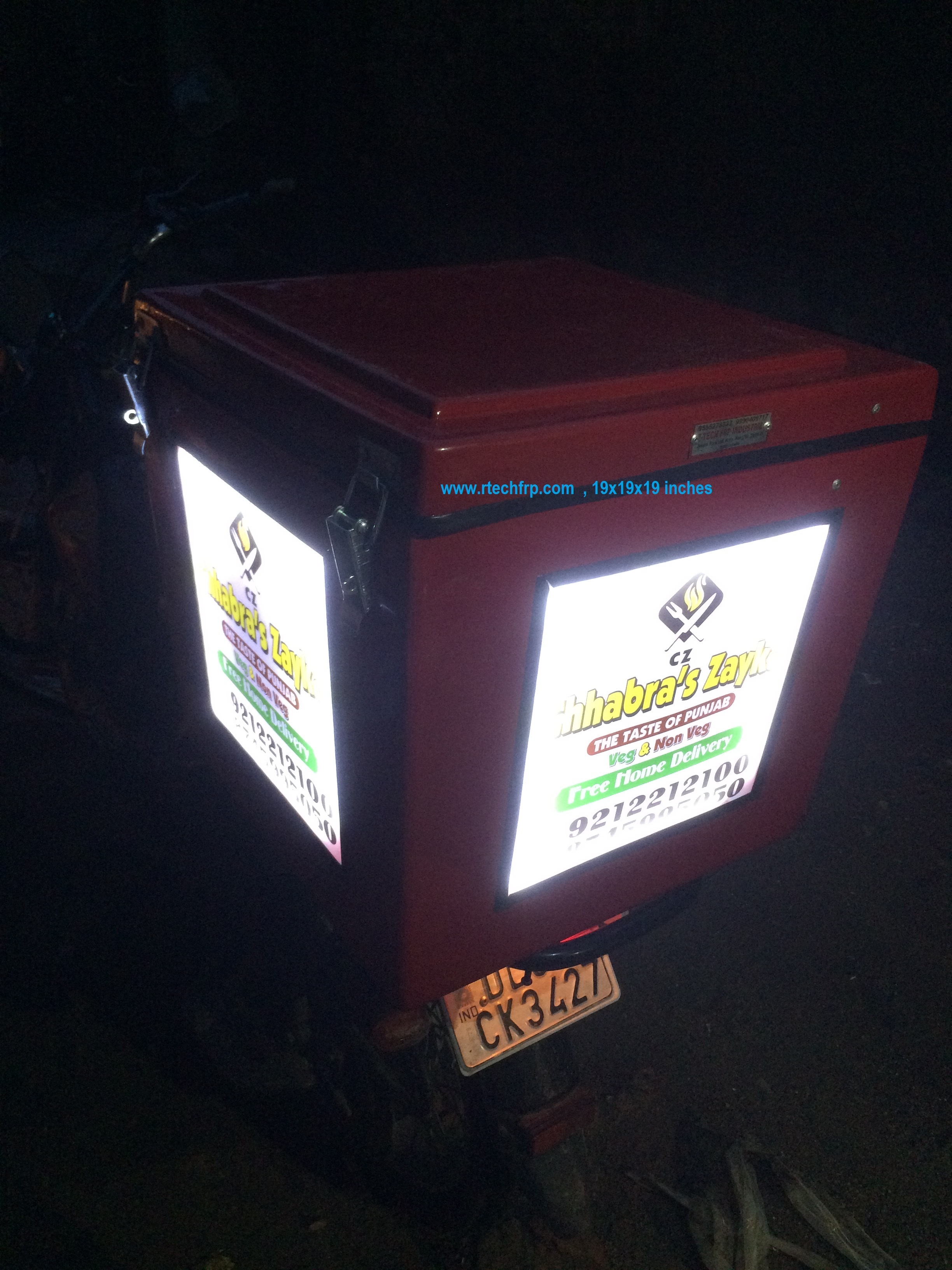Led Bike Delivery Boxes
