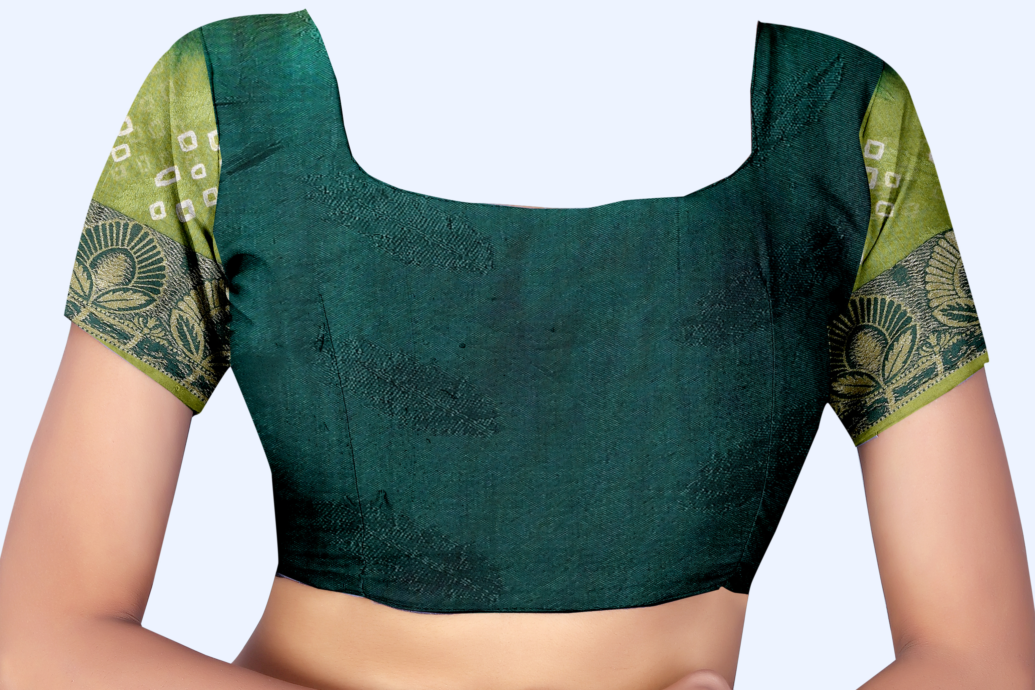 Blue Bandhani Printed Saree