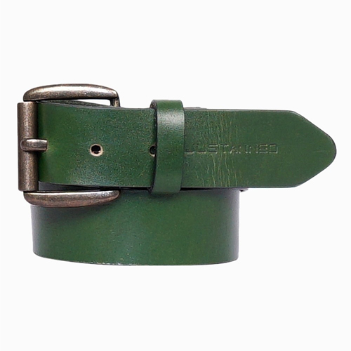 Mens Leather Green Belt