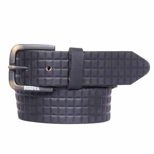 Designer Textured Leather Mens Belt
