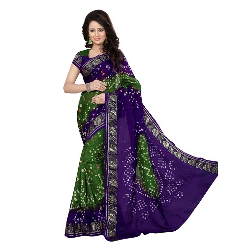 Black Bandhani Saree