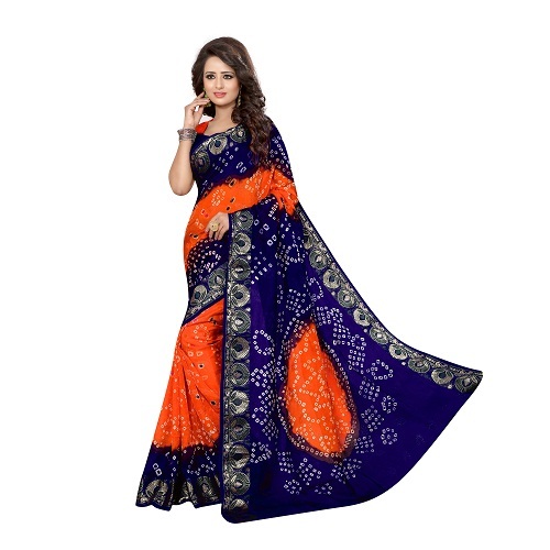 Black Bandhani Saree