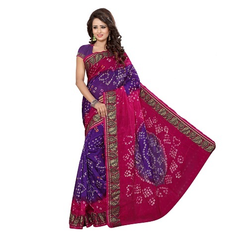 Black Bandhani Saree