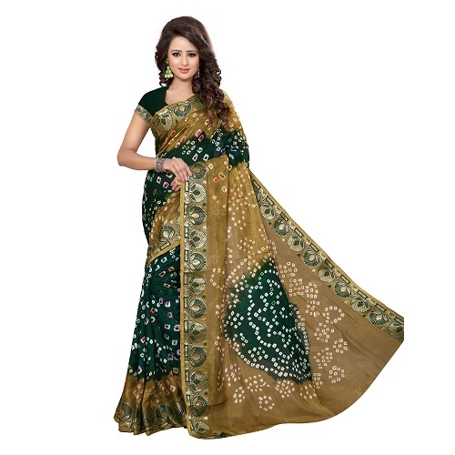 Black Bandhani Saree