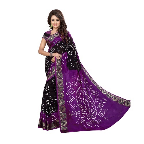 Black Bandhani Saree