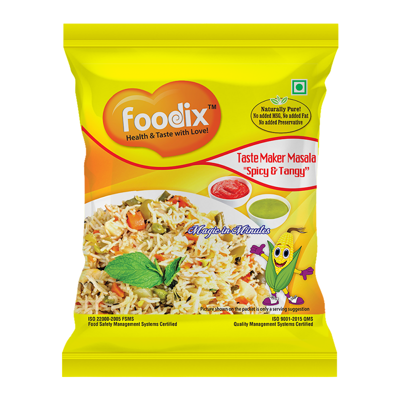 Instant Taste Maker Masala Mix - 12g & 50g Fine Powder | Spicy & Tangy Flavor, Ideal For Noodles And Fried Rice