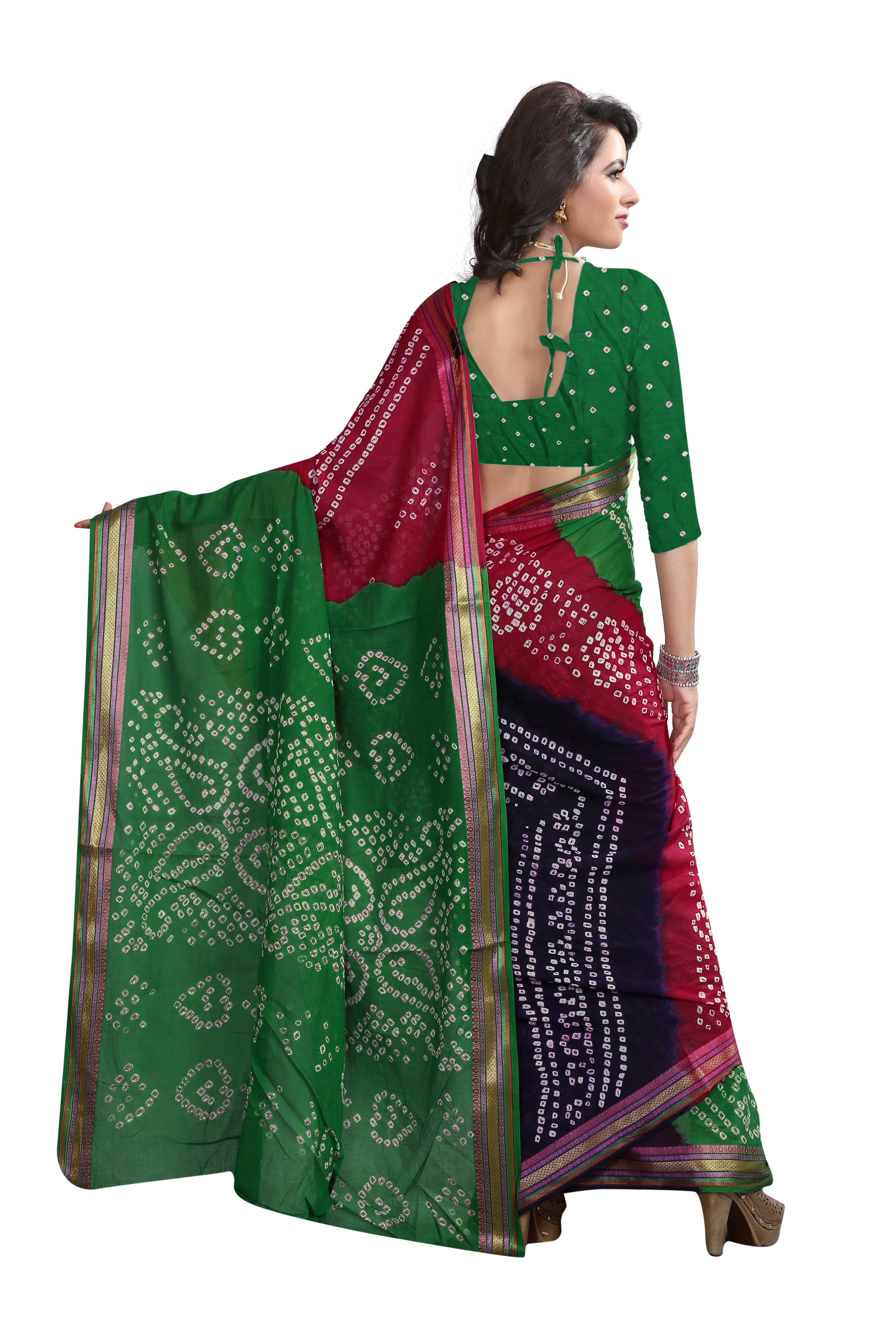 Multi Color Bandhani Saree