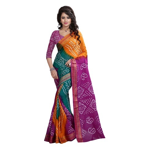Multi Color Bandhani Saree