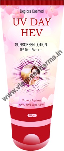 Sunscreen Lotion - Lotion, 20gm | Broad Spectrum, SPF 50+, Daily Use, HEV Shield, PA+++, UV Protection, Skin Protection