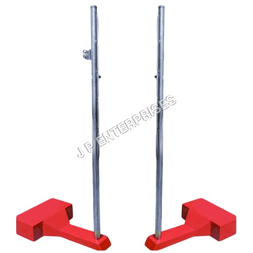 Badminton Post - Durable Steel, Adjustable Height for Professional Play, Weather-Resistant Finish