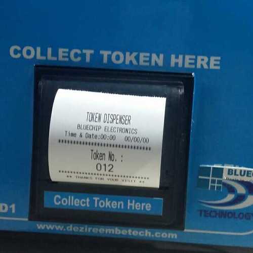 Token Number Dispensing Machine