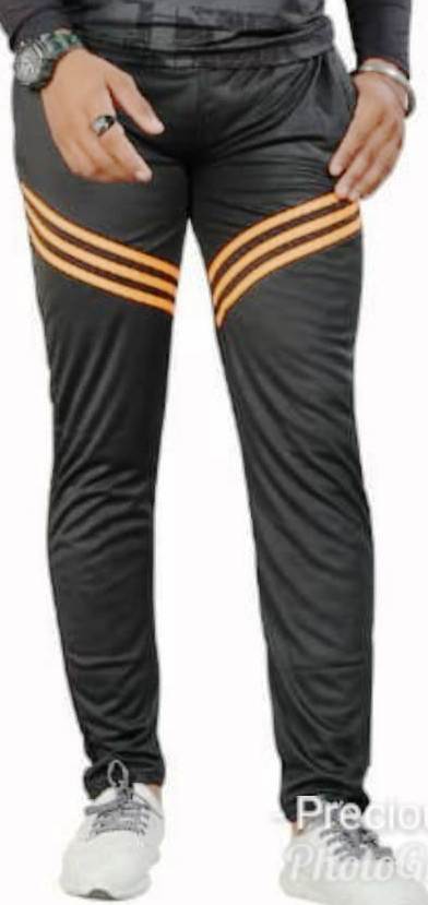 Mens Track Pant - Polyester Fabric, Custom Color, Printed Pattern, Zipper Fly Closure, Double Pockets | Designed For Spring And Winter Wear