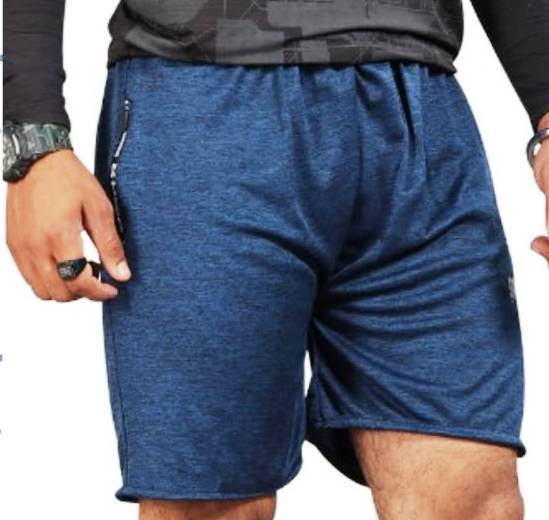 Shorts - Polyester, Multiple Sizes, Navy | Drawstring Closure, Mid-thigh Length, Moisture-wicking, Quick-drying, Breathable, Comfortable, Durable, Elasticated Waist, Side Pockets