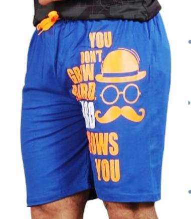 Hosiery Bermuda Short - Hosiery Material, Draw String Closure, Plain Pattern | Ideal For Boys And Men, Printed Technics For Stylish Appeal