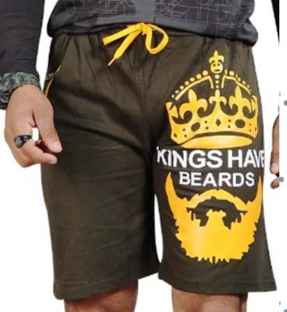 Hosiery Bermuda Short - Hosiery Material, Draw String Closure, Plain Pattern | Ideal For Boys And Men, Printed Technics For Stylish Appeal