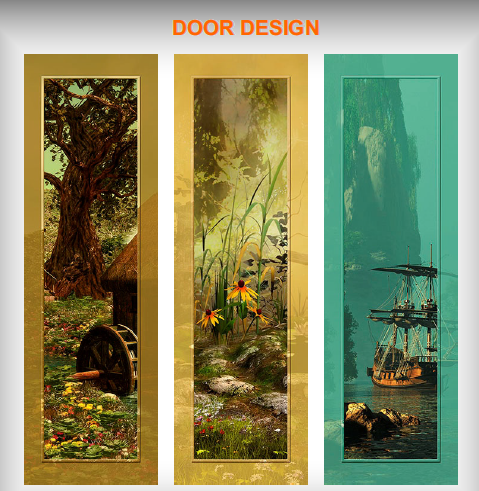 Decorative Digital Door Application: Residential
