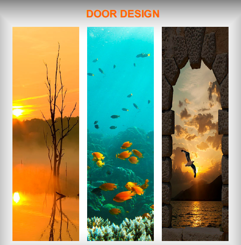 Digital Door Skin - Finished Design For Screen Doors | Versatile For Exterior & Interior Use In Residential, Office, And Industrial Settings