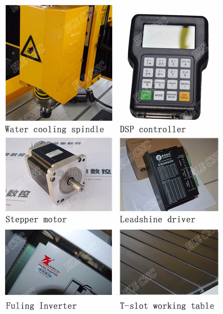 1212 Desktop Cnc Wood Carving Machine - 1.5kw Hqd Air Cooling Spindle, 1200x1200x300mm T-slot Table, Mach3 Control System, High Precision & Speed, Fuling Inverter