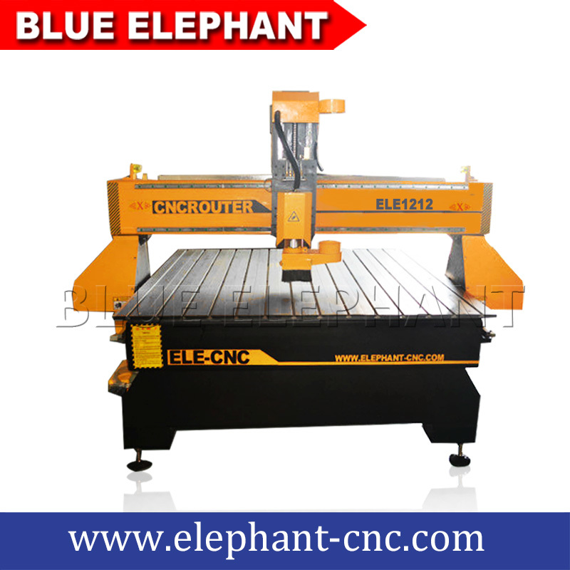 1212 Desktop Cnc Wood Carving Machine - 1.5kw Hqd Air Cooling Spindle, 1200x1200x300mm T-slot Table, Mach3 Control System, High Precision & Speed, Fuling Inverter