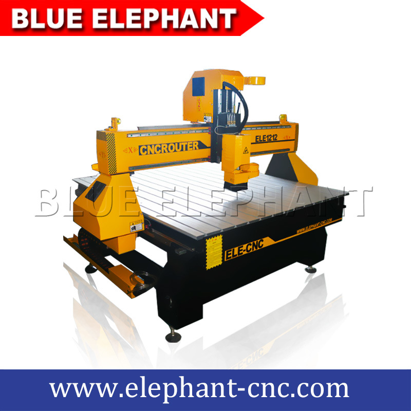 1212 Desktop Cnc Wood Carving Machine - 1.5kw Hqd Air Cooling Spindle, 1200x1200x300mm T-slot Table, Mach3 Control System, High Precision & Speed, Fuling Inverter