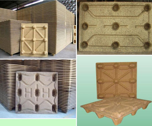 Semi-automatic Moulded Wood Sawdust Pallet Machine