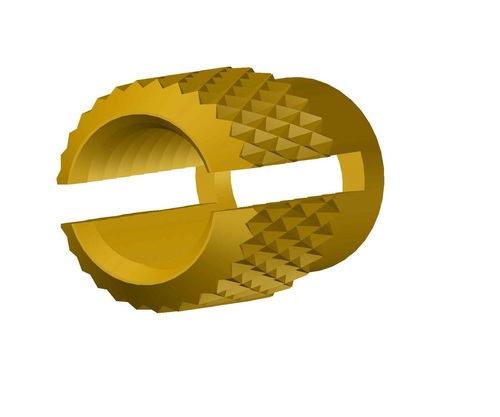 Brass Diamond Knurling Insert Diameter: 3.6 - 11 Millimeter (Mm)