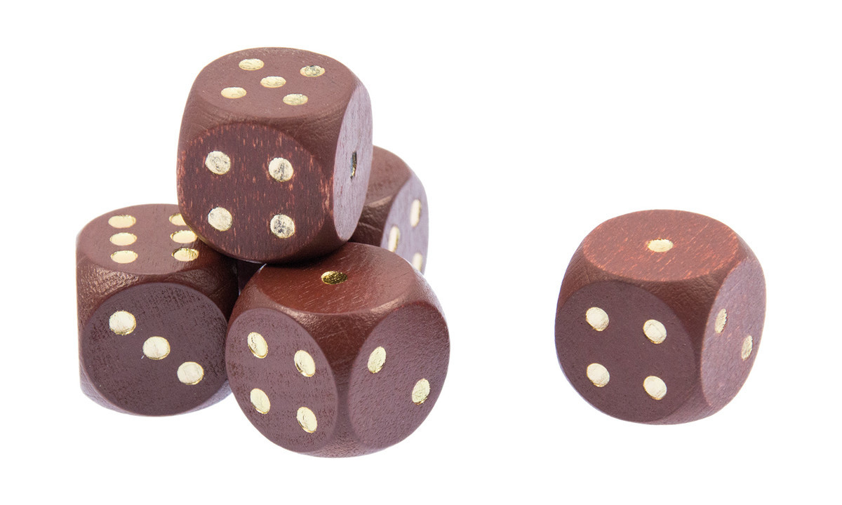 Natural Wooden Dice Box