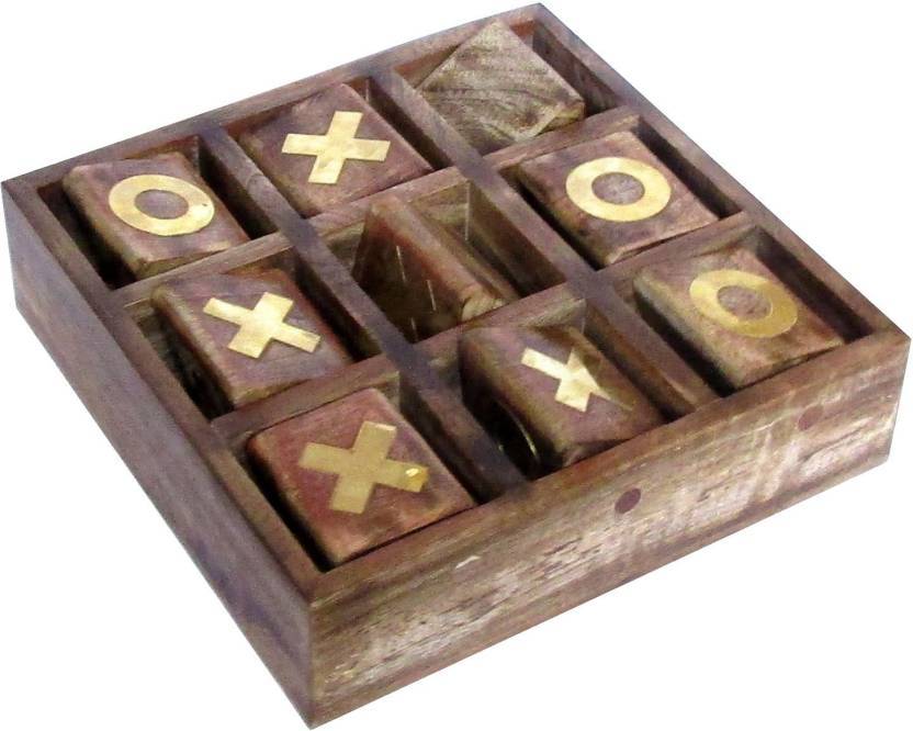 Natural Tic Tac Toe Mango Wood Puzzle