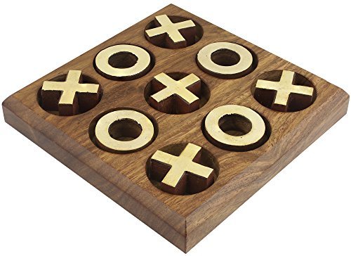 Natural Tic Tac Toe Mango Wood Puzzle
