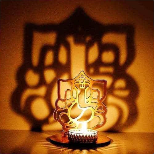 Tea Light Holder Floral-ganesh-ji-tea-light-candle-holder-1