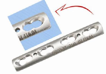 3.5 मिमी स्क्रू के लिए फिक्सिंग वन थर्ड ट्यूबलर प्लेट