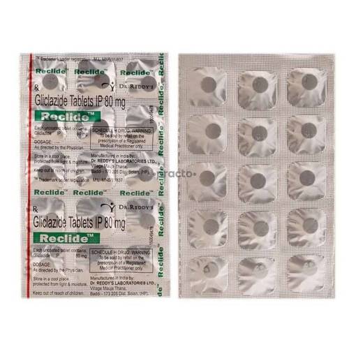 रिक्लाइड सामग्री: ग्लिक्लाज़ाइड उपलब्ध संयोजन: ग्लिक्लाज़ाइड+मेटफ़ॉर्मिन टैबलेट