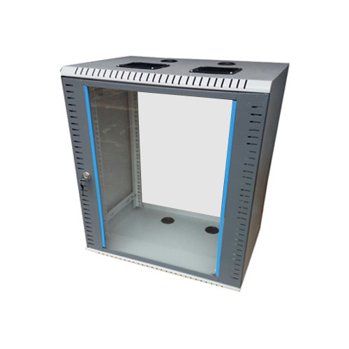 2U Network Metal Rack - Iron Material, Wall Mounted Design, Reversible Brackets, Six Way Processed Powder Coating for Corrosion Resistance, Top and Bottom Cable Entry