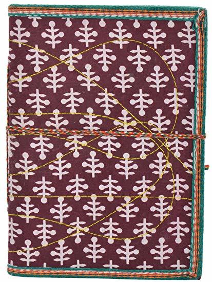 Customizable Handmade Paper Diary Block Printed
