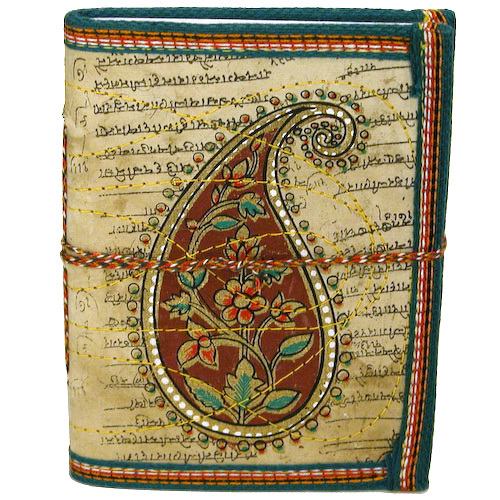 Customizable Handmade Paper Diary Block Printed