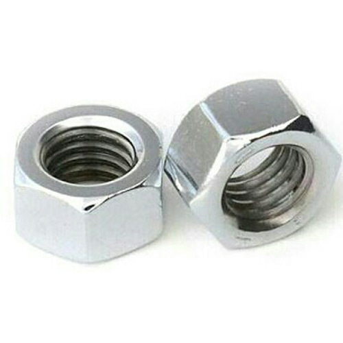 Brass Hex Nut - 0.1 Inch, Silver | Corrosion Resistant, Durable for Hardware Use, High Temperature and Vibration Resistance