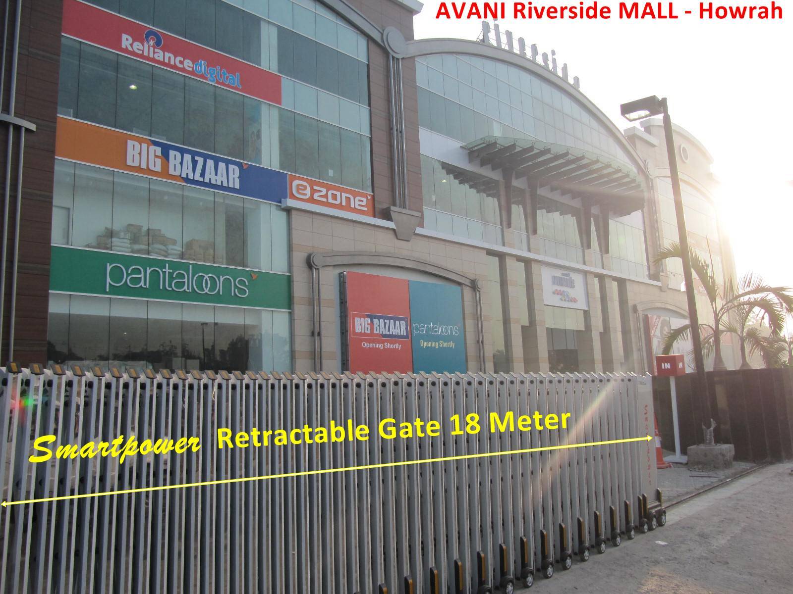 Motorised Retractable Gates - Arm Length: 18 Meter (M)