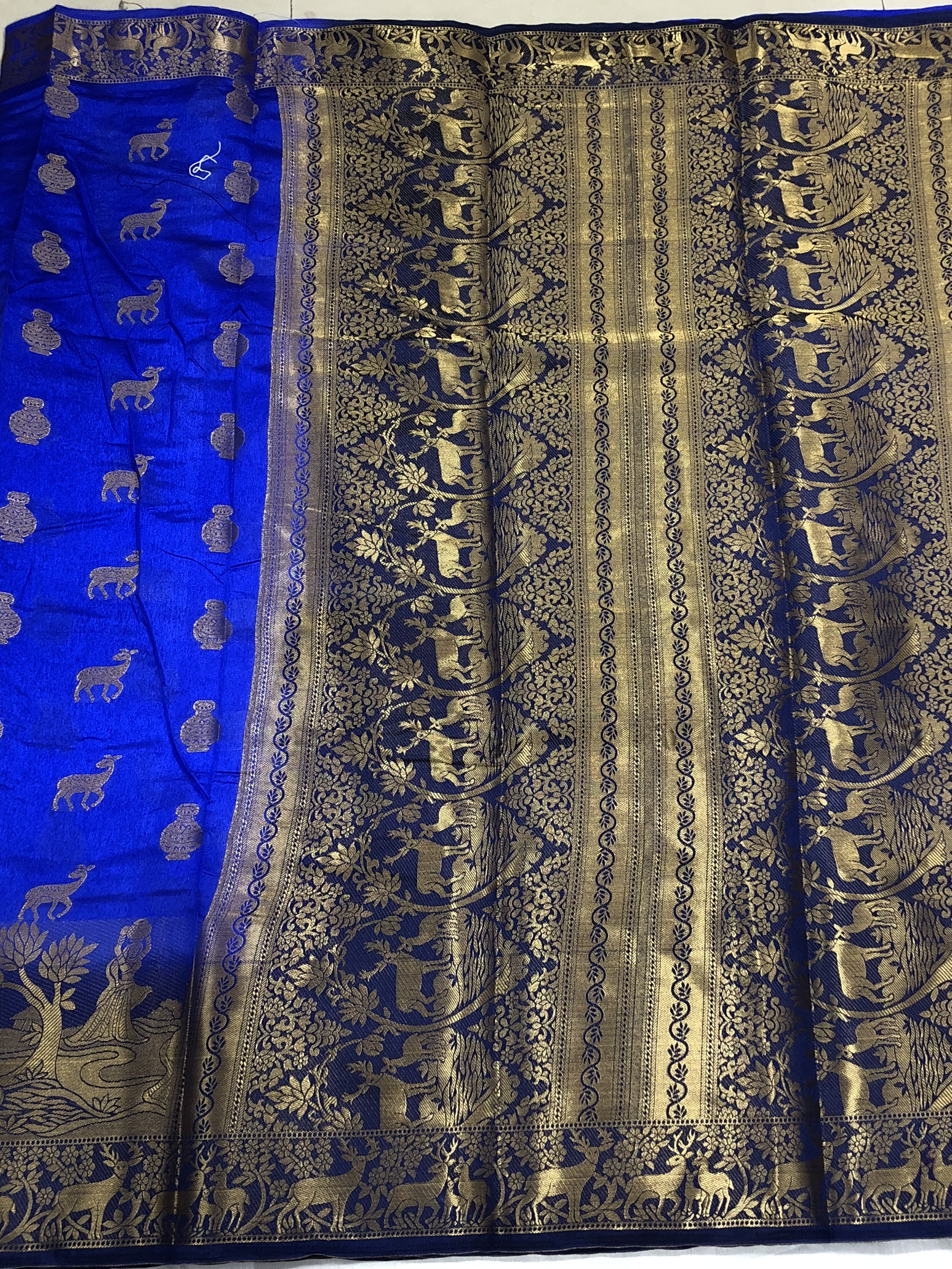 Yellow Kanjivaram Saree