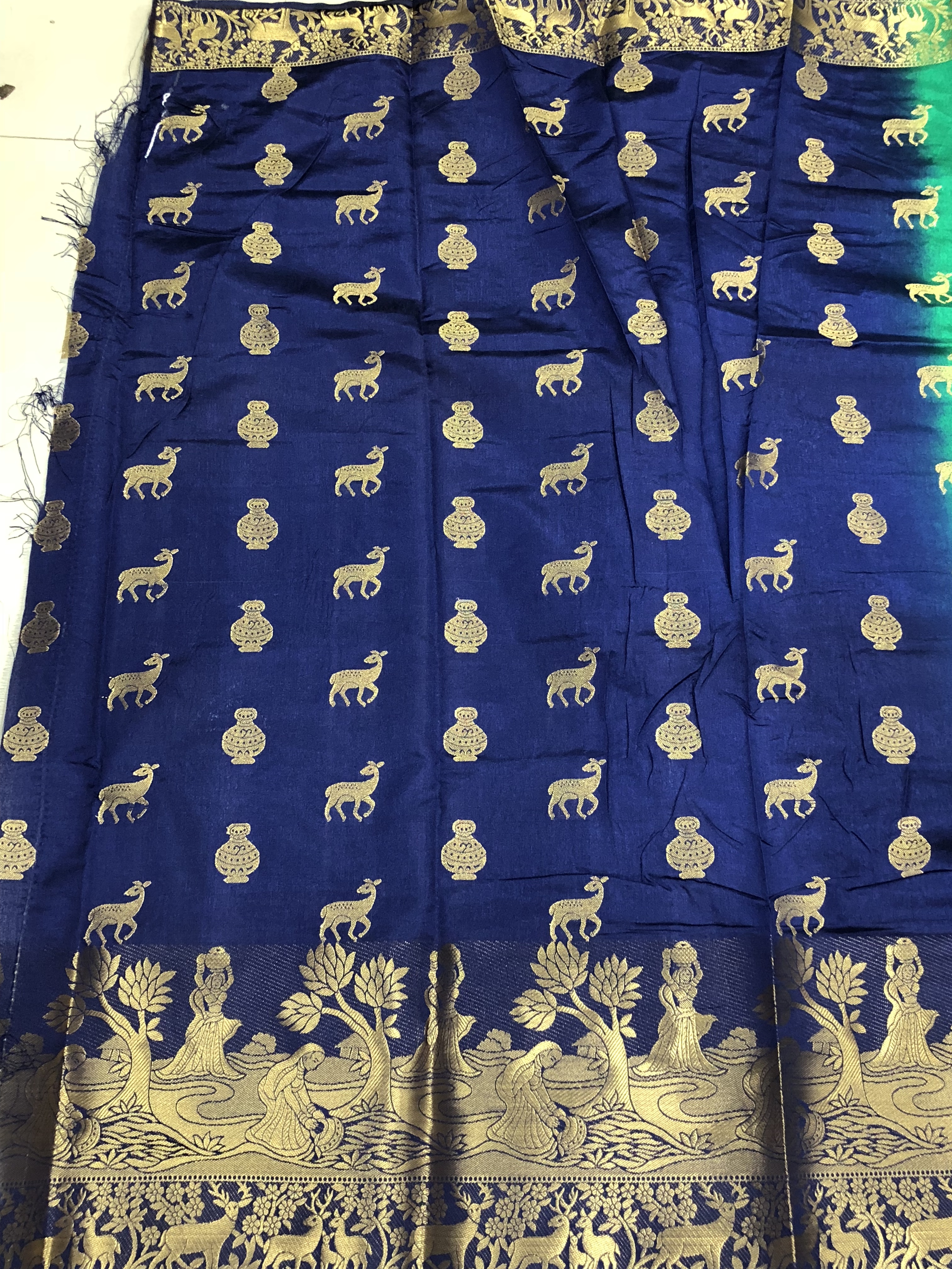 Yellow Kanjivaram Saree