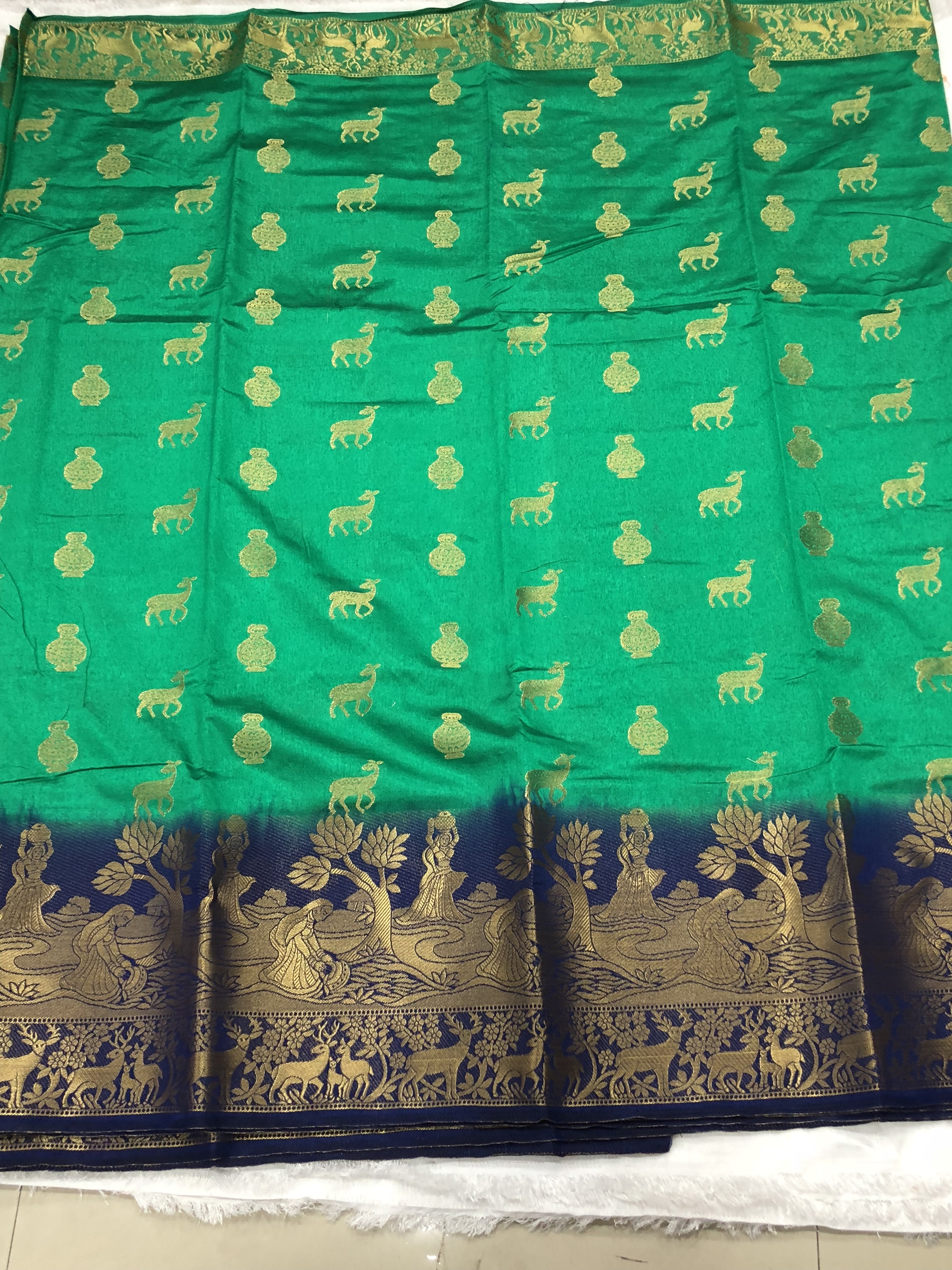 Yellow Kanjivaram Saree