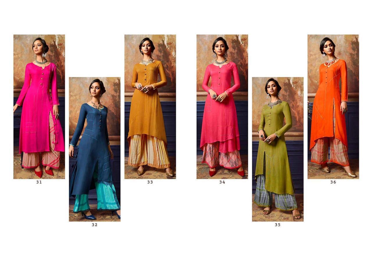 Red New Stylish Plazzo Salwar Suits