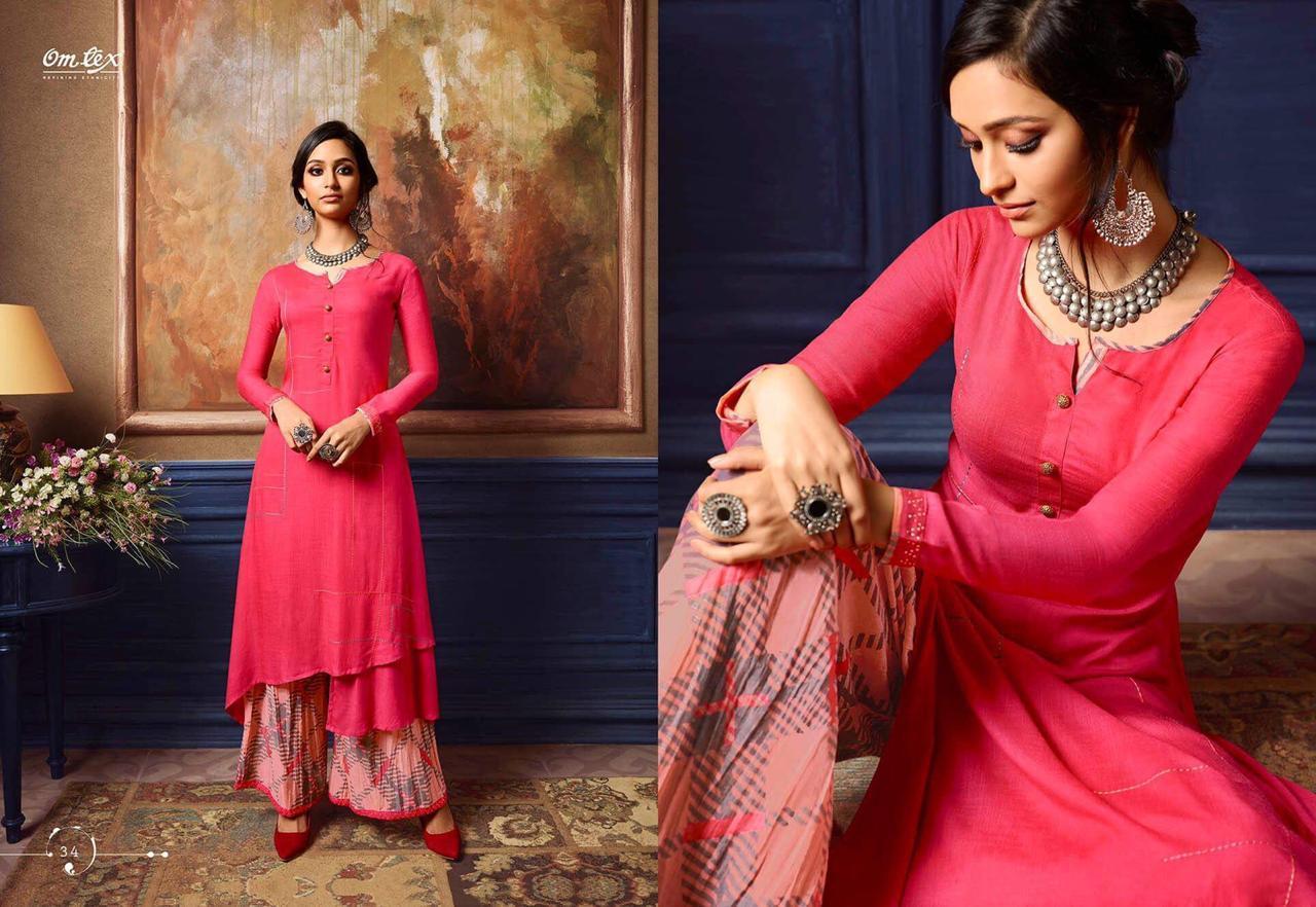 Red New Stylish Plazzo Salwar Suits