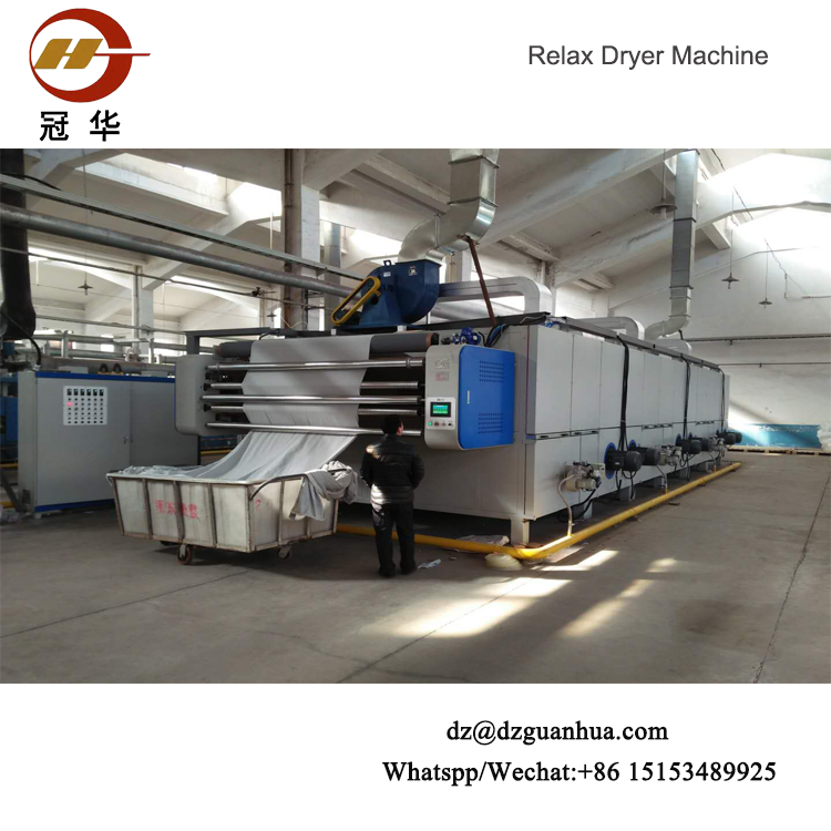 Automatic Three Pass High Efficient Relax Dryer Of Textile Machine For Textile Finishing