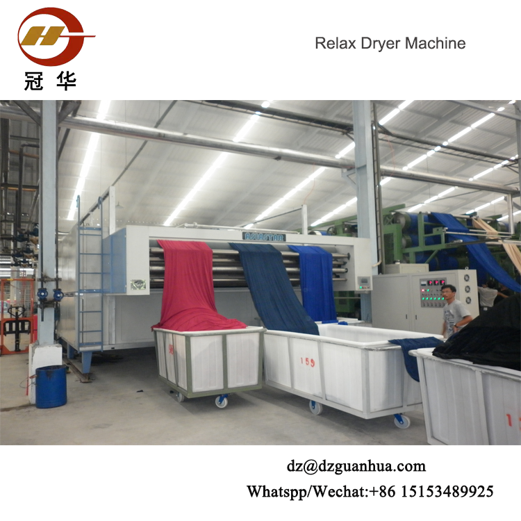 Automatic Three Pass High Efficient Relax Dryer Of Textile Machine For Textile Finishing