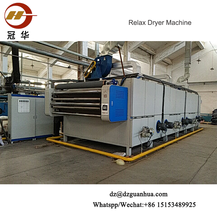 Automatic Three Pass High Efficient Relax Dryer Of Textile Machine For Textile Finishing